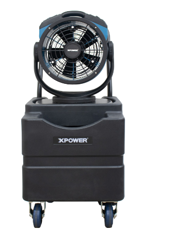 XPOWER FM-68WK Multi-purpose oscillating misting fan with Built-In water pump and WT-45 mobile water reservoir