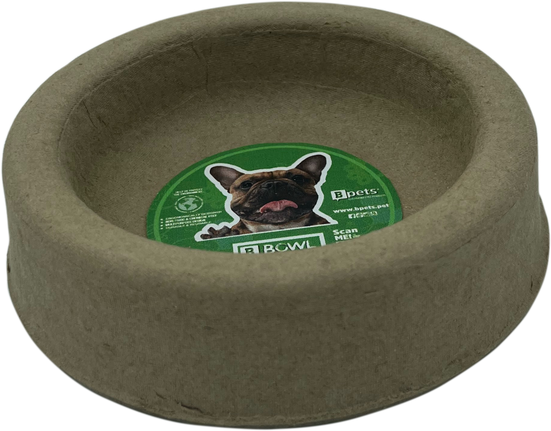 PetPro Dog Plate , Biodegradable, Cardboard for dry meals