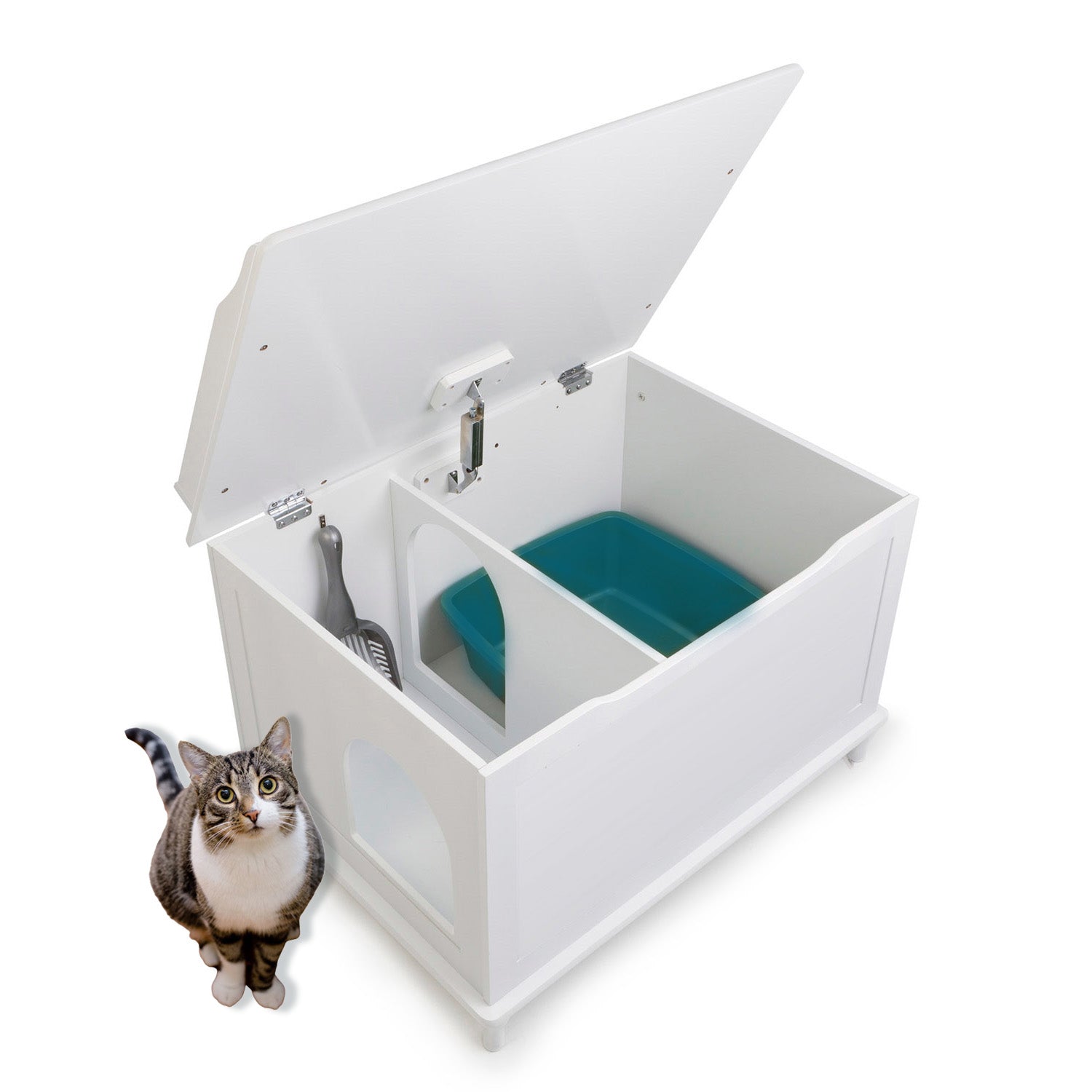 Designer cat box clearance enclosure