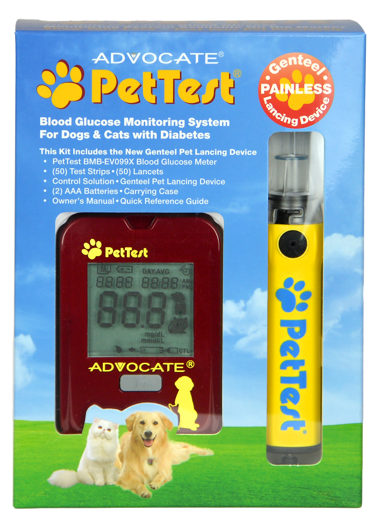 Advocate PetTest Genteel Painless Glucose Monitoring System