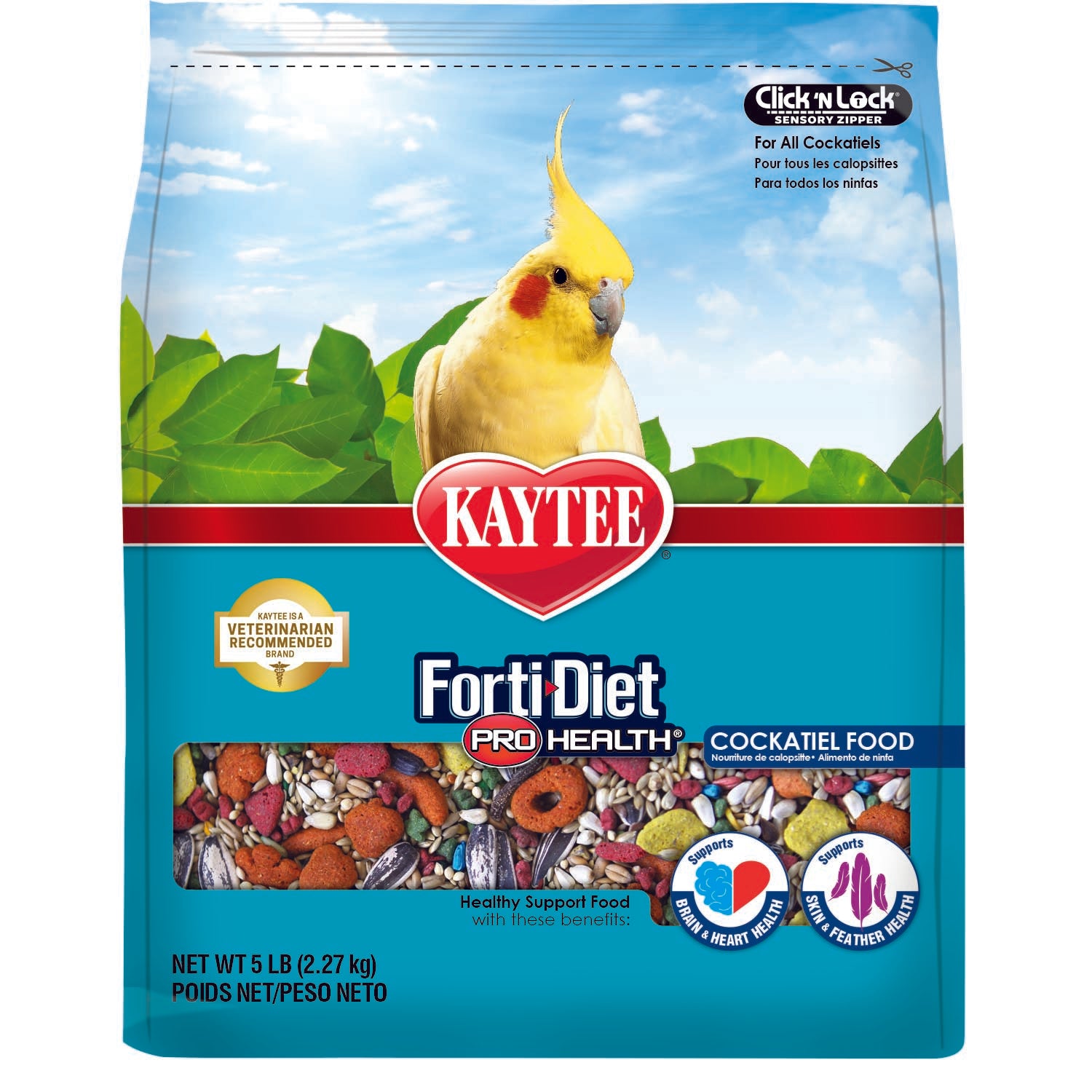 Kaytee Forti Diet Pro Health Cockatiel Food 5lbs