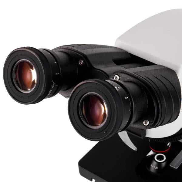 VELAB Biological Binocular Microscope w/ Plan Achromatic Objectives, LED