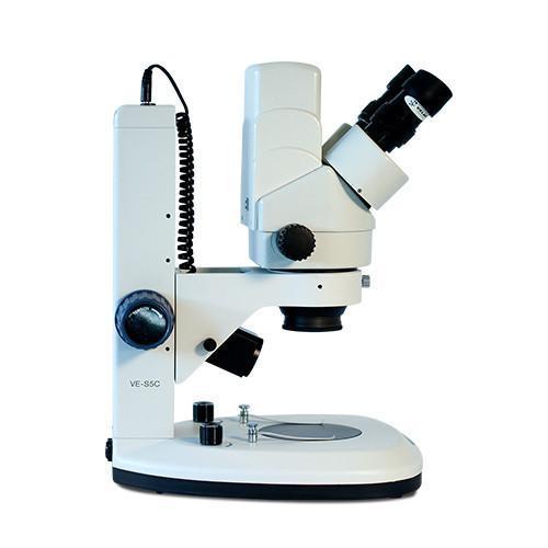 VELAB Binocular Stereoscope Microscope w/ integrated 1.3 MP camera and zoom (Intermediate)