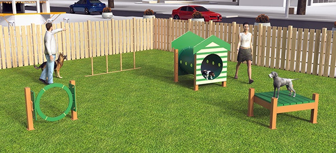 BarkPark by Ultrasite Recycled Small Dog Park Kit