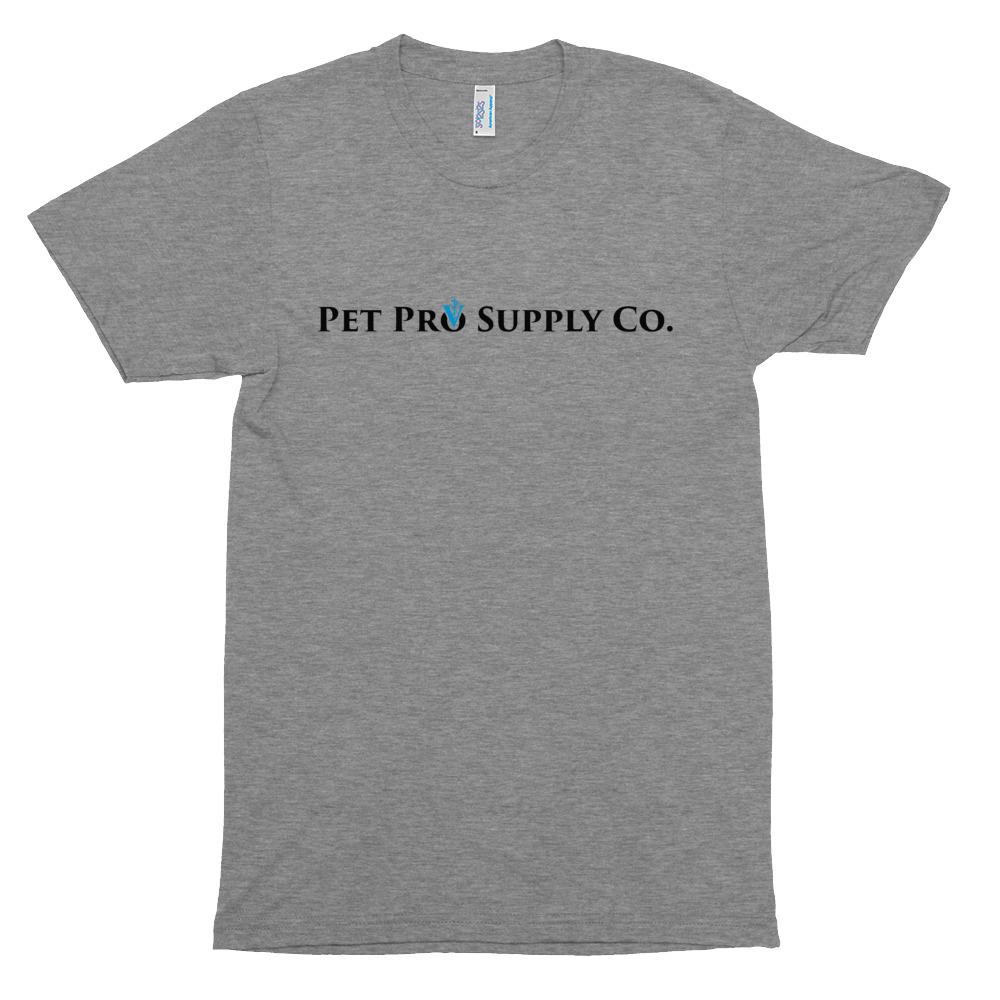 Pet Pro Supply Co. Men's Tri-Blend Track T-Shirt - Grey and Oatmeal