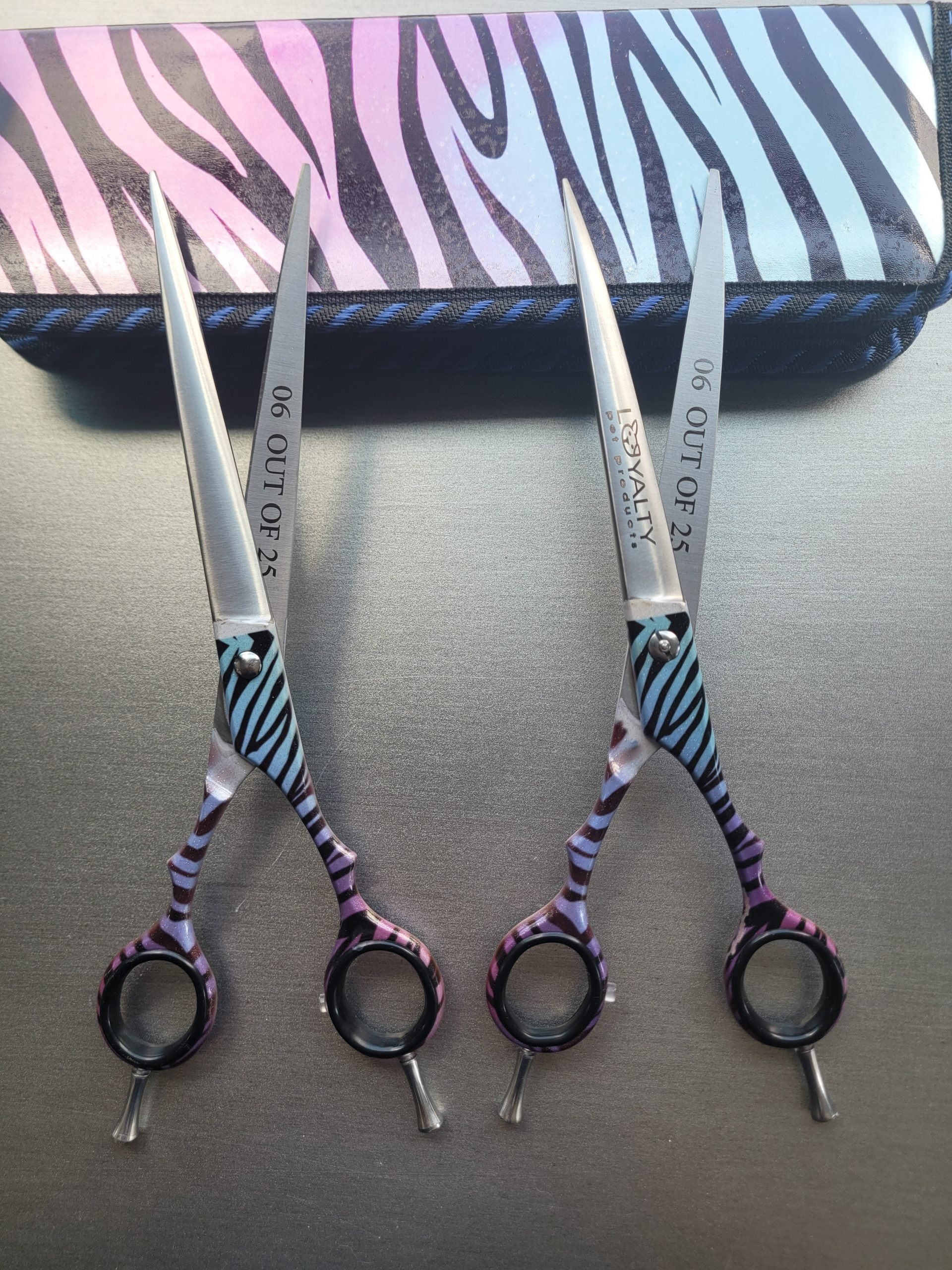 Loyalty Pet “Wild Side” 2 pc Shear Set With Matching Shear Case + Gifts