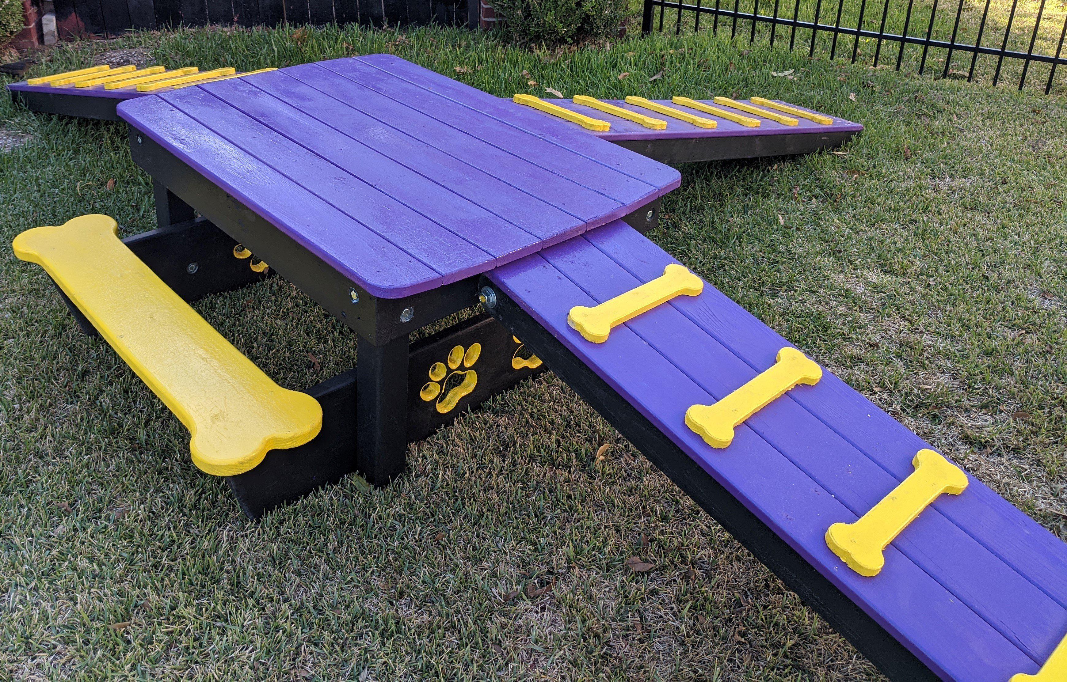 Puppy Scapes Triple Ramp Playscape