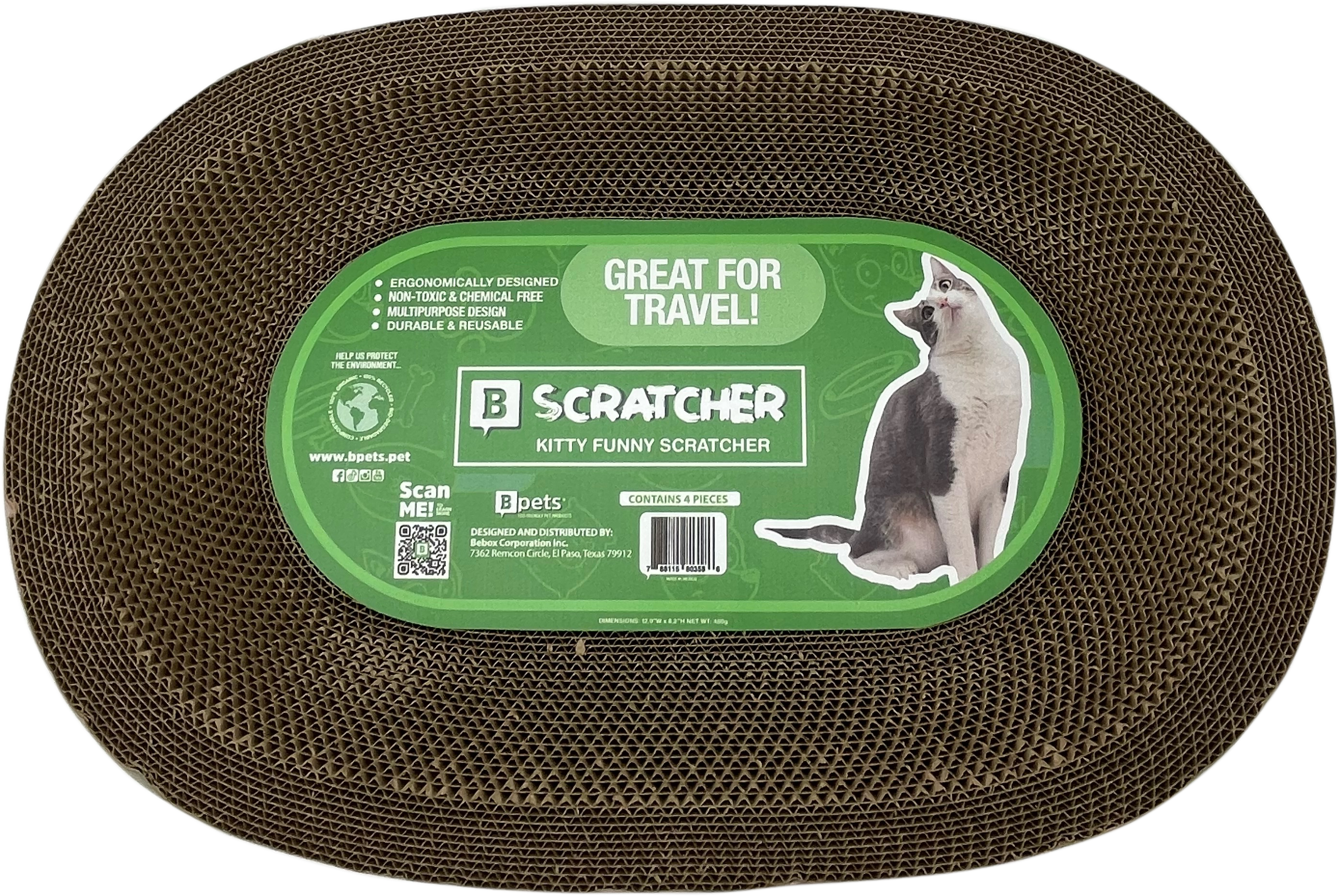 B Scratcher - Kitty Funny Oval Scratcher