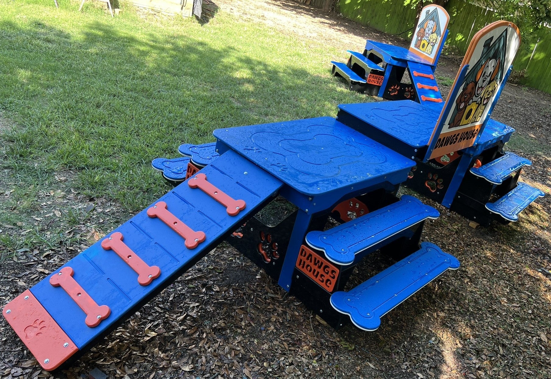 Puppy Scapes  Double platform & Bridge with your logo - HDPE