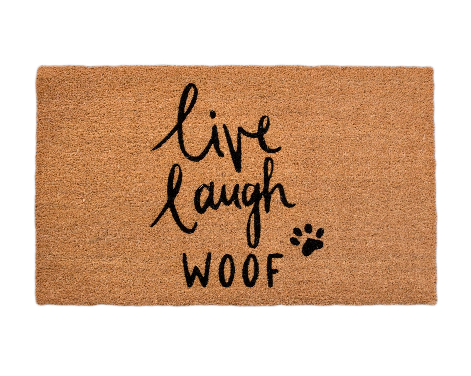 4CatsnDogs- Convertible Entrance Mat " Live, Live, woof"