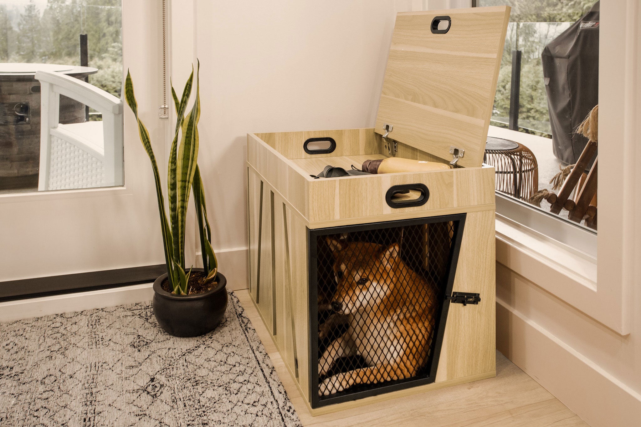 Cozy pet dog crate hotsell