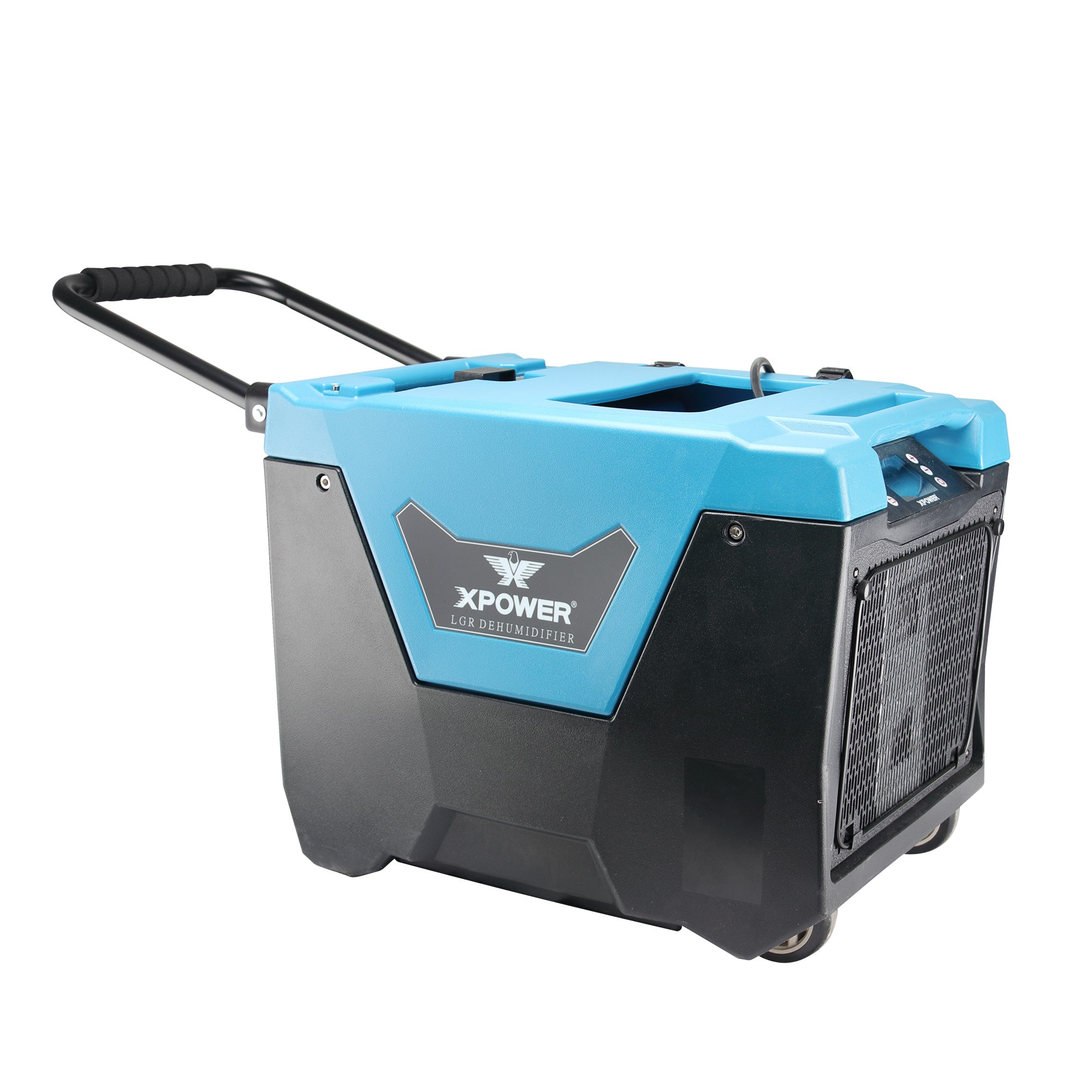 XPOWER XD-125Li 125-Pint Bluetooth LGR Commercial Dehumidifier with Auto Purge Pump, Hose, Handle and Wheels for Water Damage Restoration, Clean-up Flood, Basement, Mold, Mildew