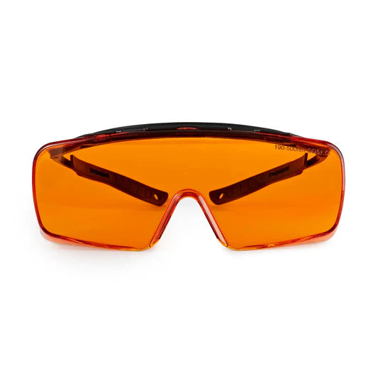 Tool Klean Large UV Light Safety Glasses – Yellow UVC Protective Goggles - EN166 ANSI Z87.1, CE – UV 400