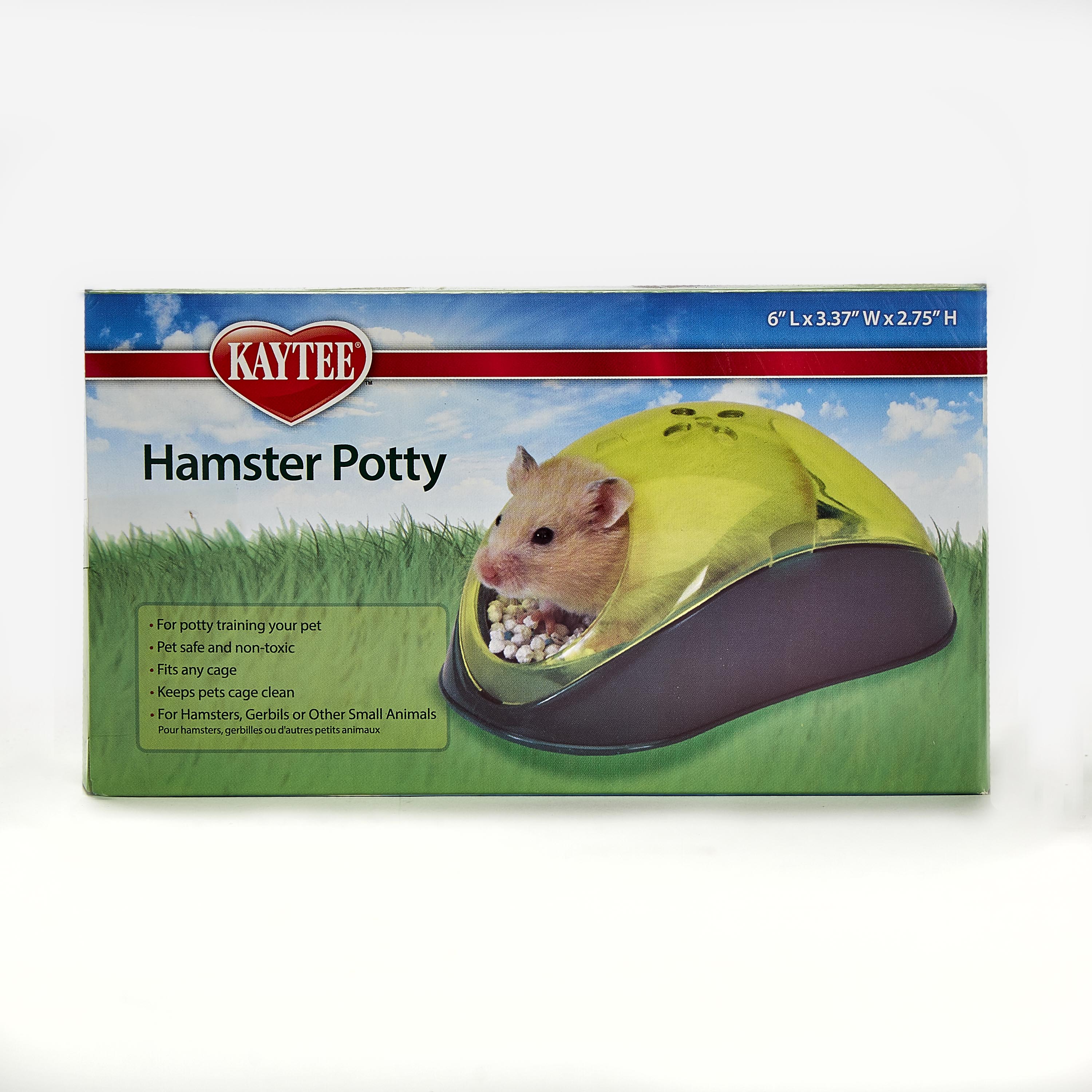 Kaytee Hamster Potty Assorted Colors 6″ x 3.5″ x 2.75″