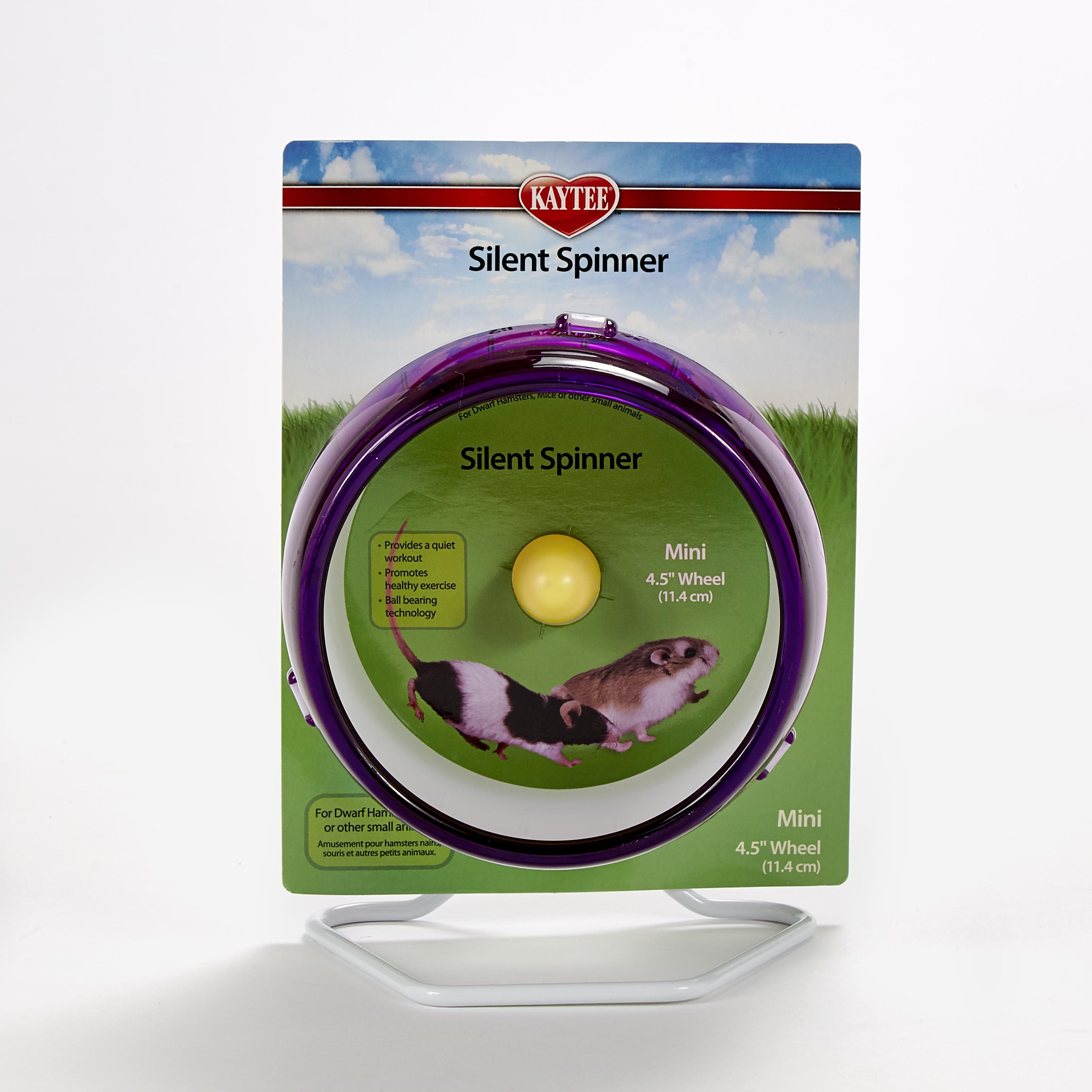 Kaytee Silent Spinner Wheel Mini Assorted Colors 3.25″ x 5.12″ x 7.25″