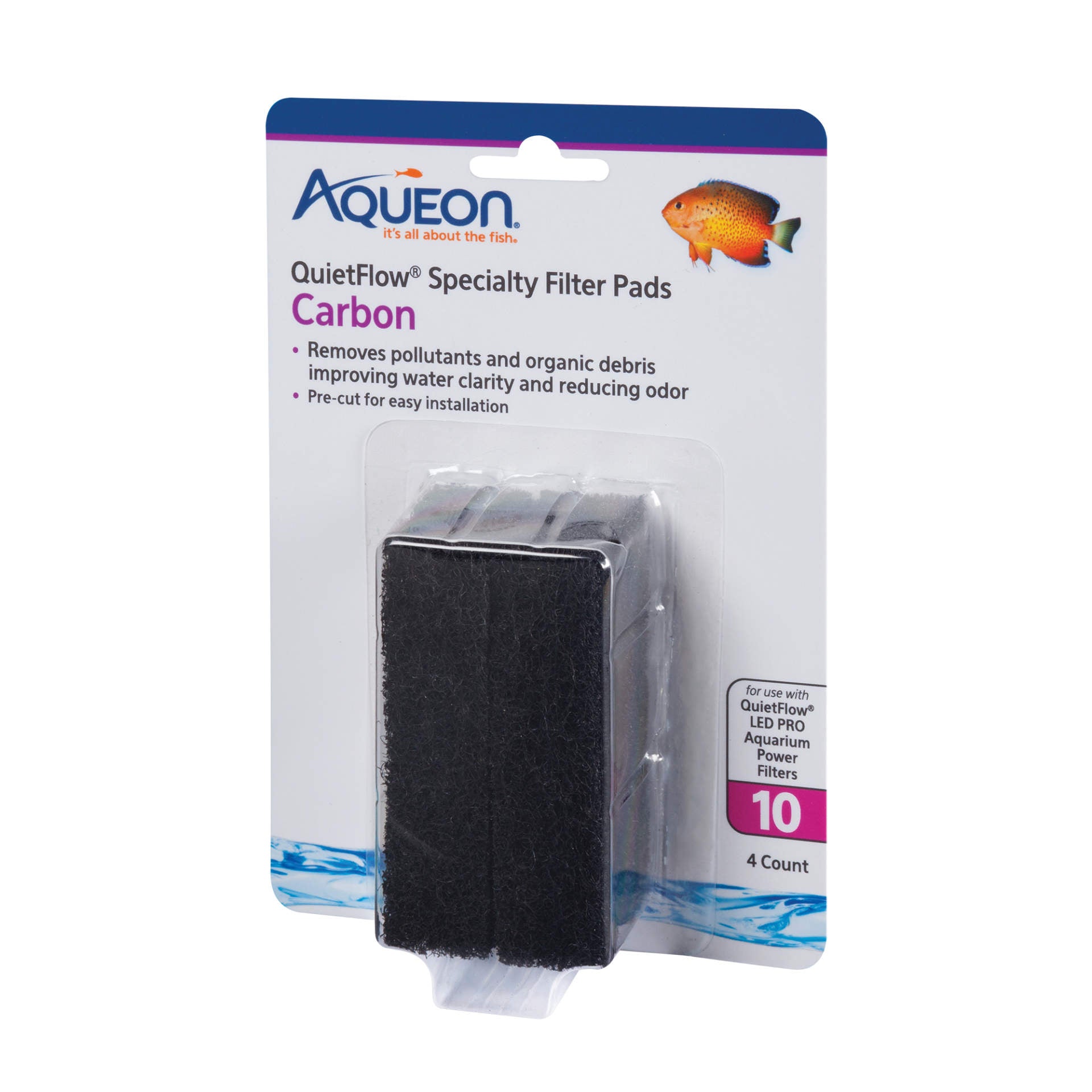 Aqueon Replacement Carbon Filter Pads Size 10