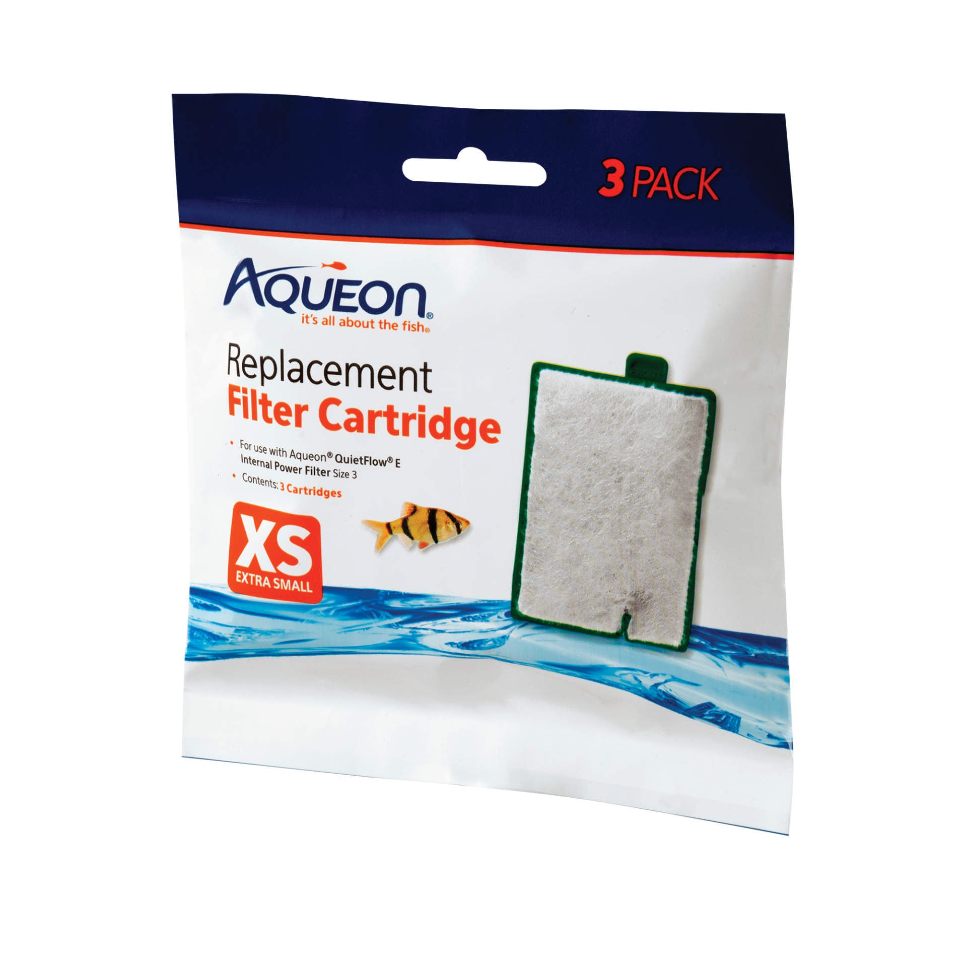 Aqueon Replacement Filter Cartridges 3 pack Extra Small 5.24″ x 1.75″ x 5.7″