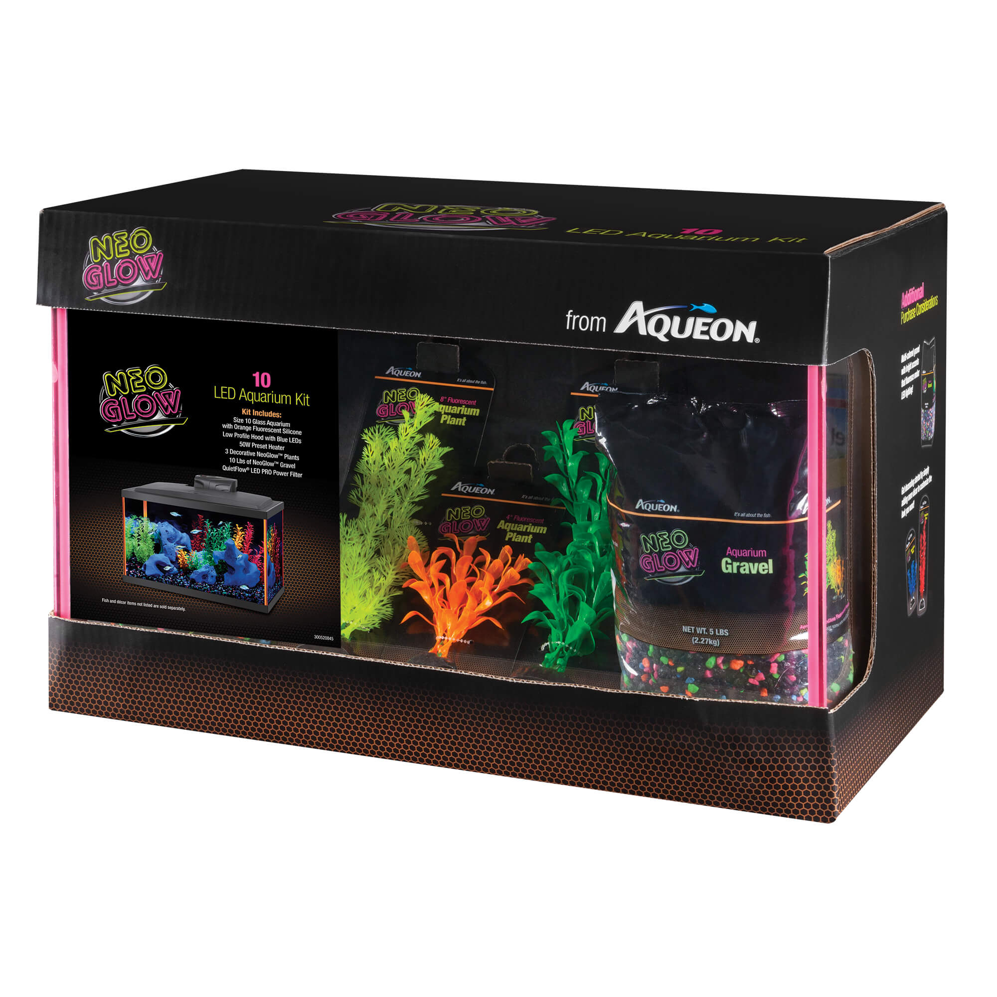 Aqueon NeoGlow LED Aquarium Kit 10 Gallon