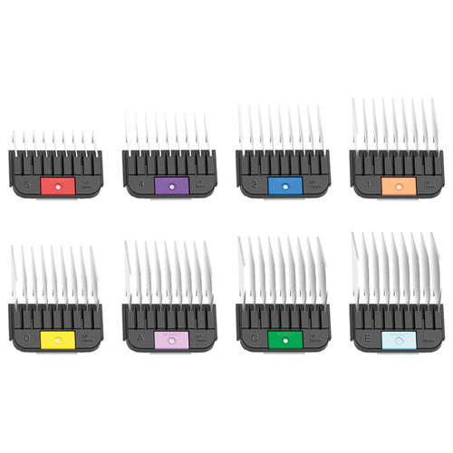 Wahl Detachable Blade Stainless Steel Combs (8 Piece Set)