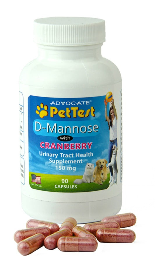 Advocate PetTest D-Mannose Supplement - 90 Capsules