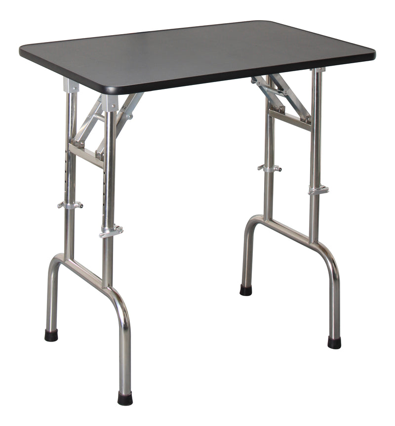 Aeolus Height-Adjustable Folding Grooming Table with Stainless Steel Legs