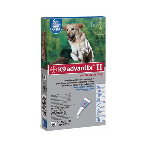 K9 Advantix Flea and Tick Control for Dogs Over 55 lbs