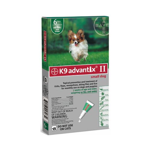 K9 Advantix Flea and Tick Control for Dogs Under 10 lbs