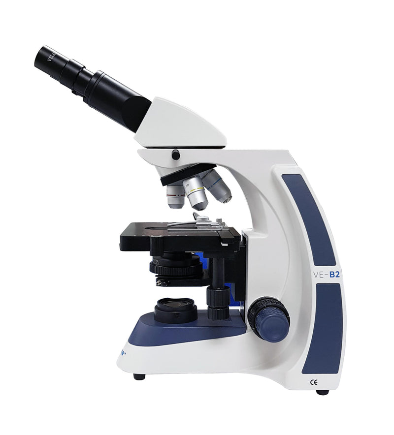 VELAB Binocular Microscope w/ LED Illumination and Quadruple Nose Piece