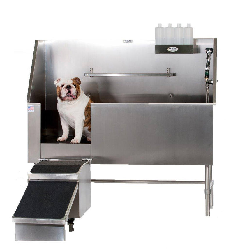 Aqua Quest Stainless Steel Walk-In Dog Grooming Bath Tub 48"