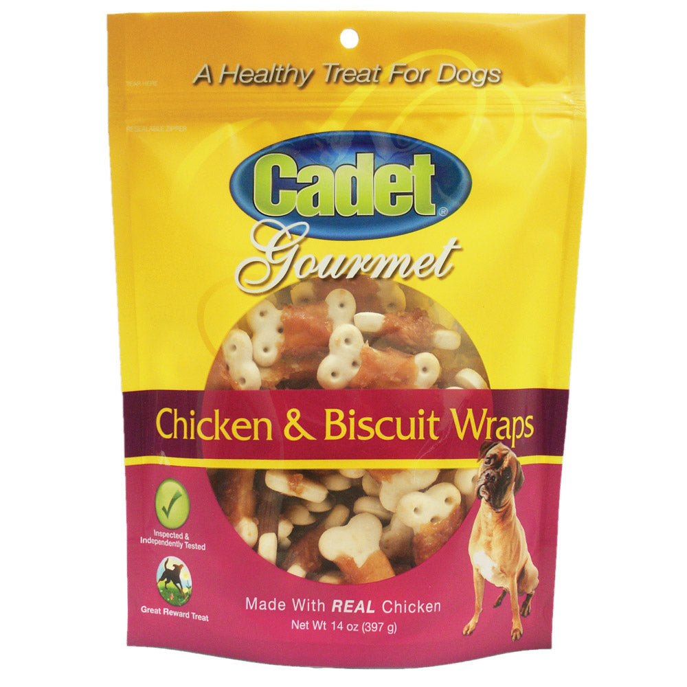 Cadet Premium Gourmet Chicken with Biscuit Wraps Treats