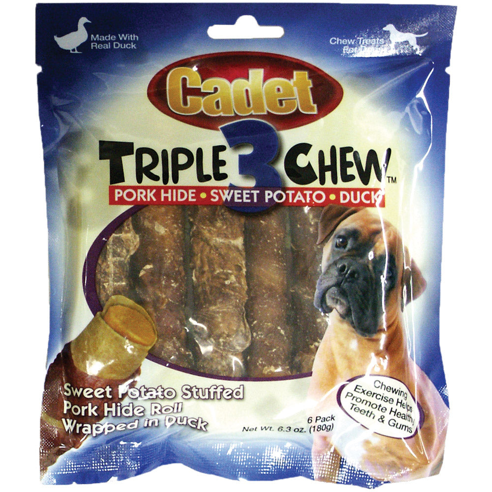 Cadet Triple Chew Treat Duck and Sweet Potato