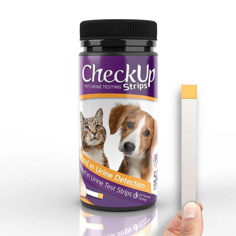 Coastline Global CheckUp Dog and Cat Urine Testing Strips for Detection of Blood in Urine