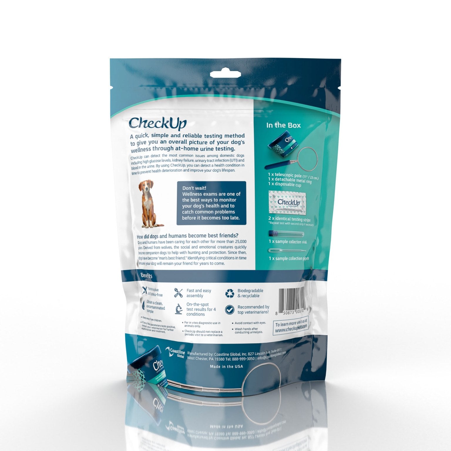 Coastline Global CheckUp At Home Wellness Test for Dogs