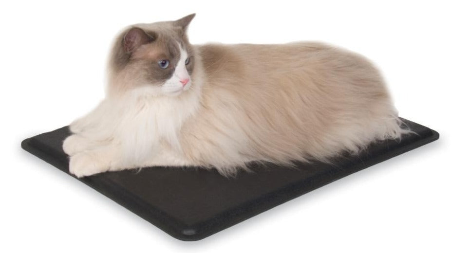 K&H Pet Products Outdoor Heated Kitty Pad Black 12.5″ x 18.5″ x 0.5″ – KH3093