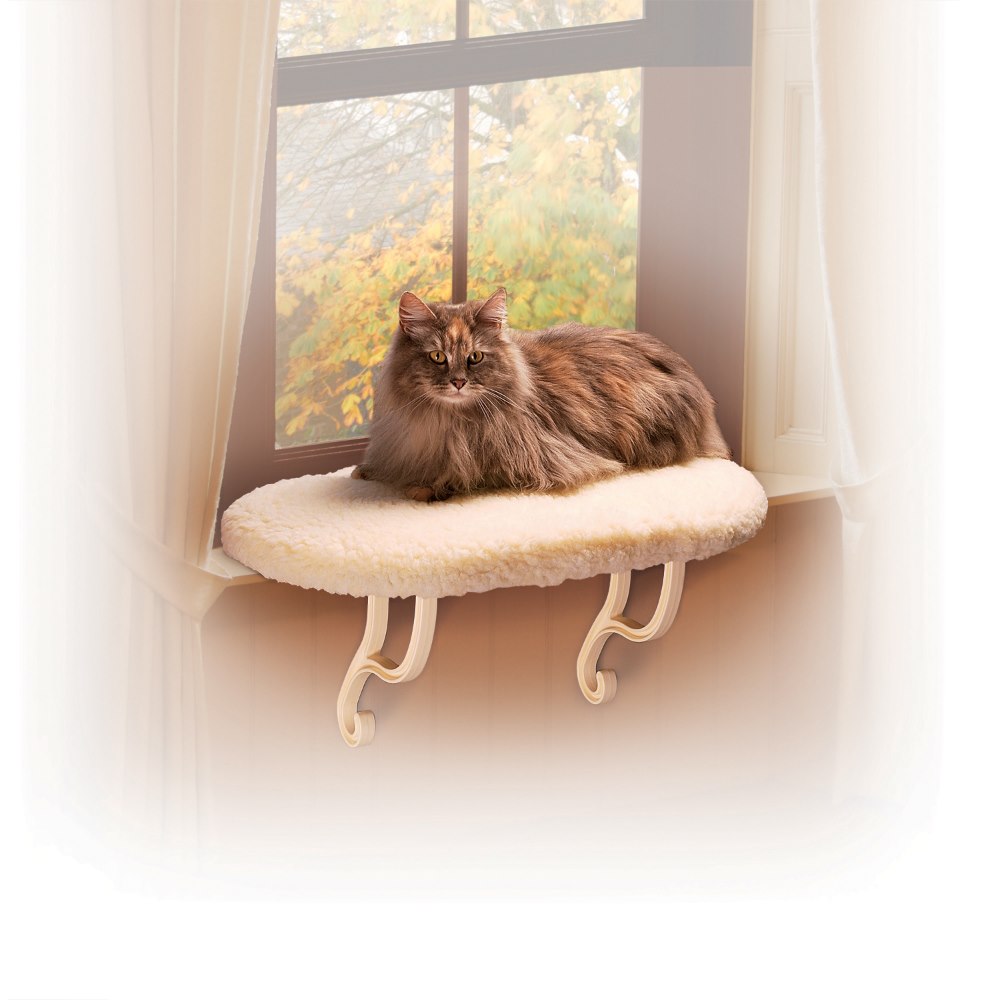 K&H Pet Products Kitty Sill Unheated White 14″ x 24″ x 9″ – KH3096