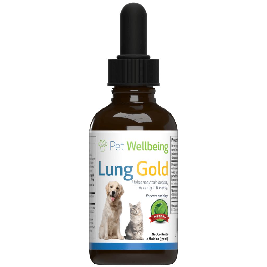 Pet Wellbeing Lung Gold for Cat Lung Infections and Easy Breathing