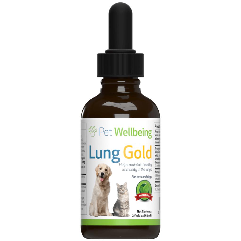Pet Wellbeing Lung Gold for Dog Lung Infections and Easy Breathing