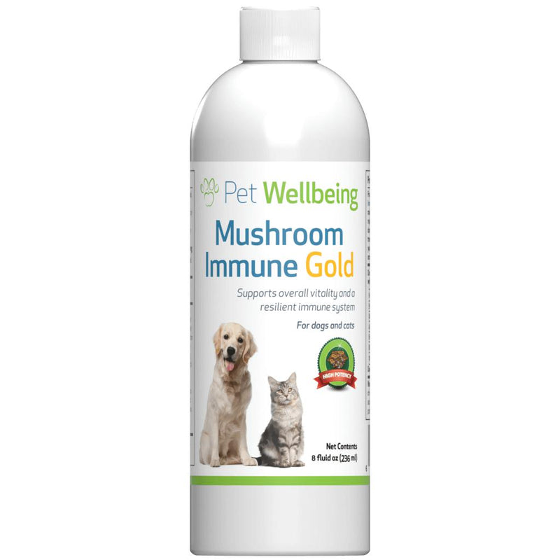 Pet Wellbeing Mushroom Immune Gold for Canine Cancer Support