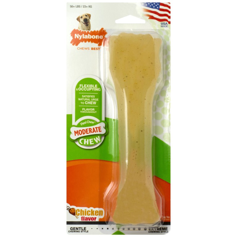 Nylabone Moderate Chew Dog Chew Toy Chicken