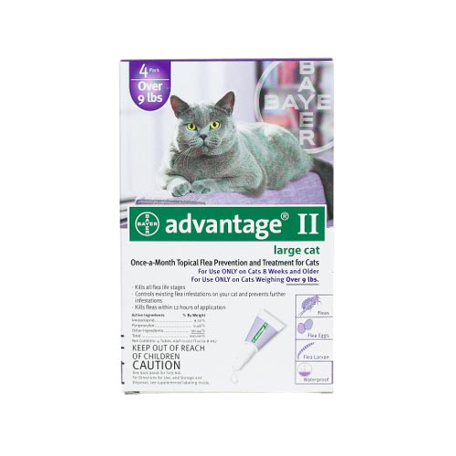 Advantage Flea Control for Cats and Kittens Over 9 lbs