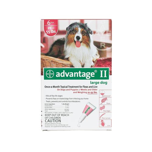 Advantage Flea Control for Dogs and Puppies 21-55 lbs