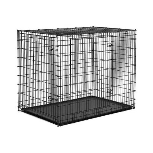 Midwest Solution Series Ginormous Double Door Dog Crate Black 54″ x 37″ x 45″
