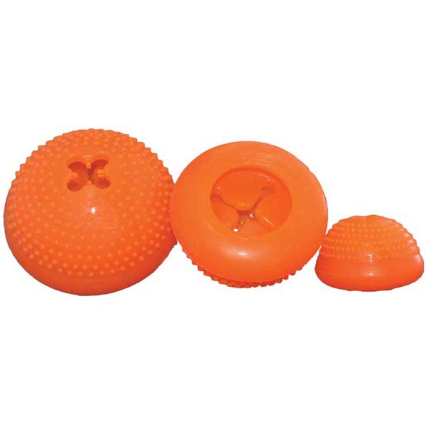 Starmark Everlasting Bento Ball Large Orange 4.5″ x 3.5″ x 4.5″