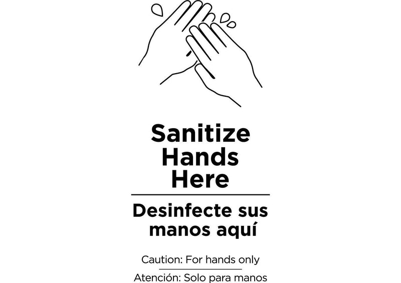 UltraSite Large Hand Sanitizer Station - Hand Pump Style Dispenser