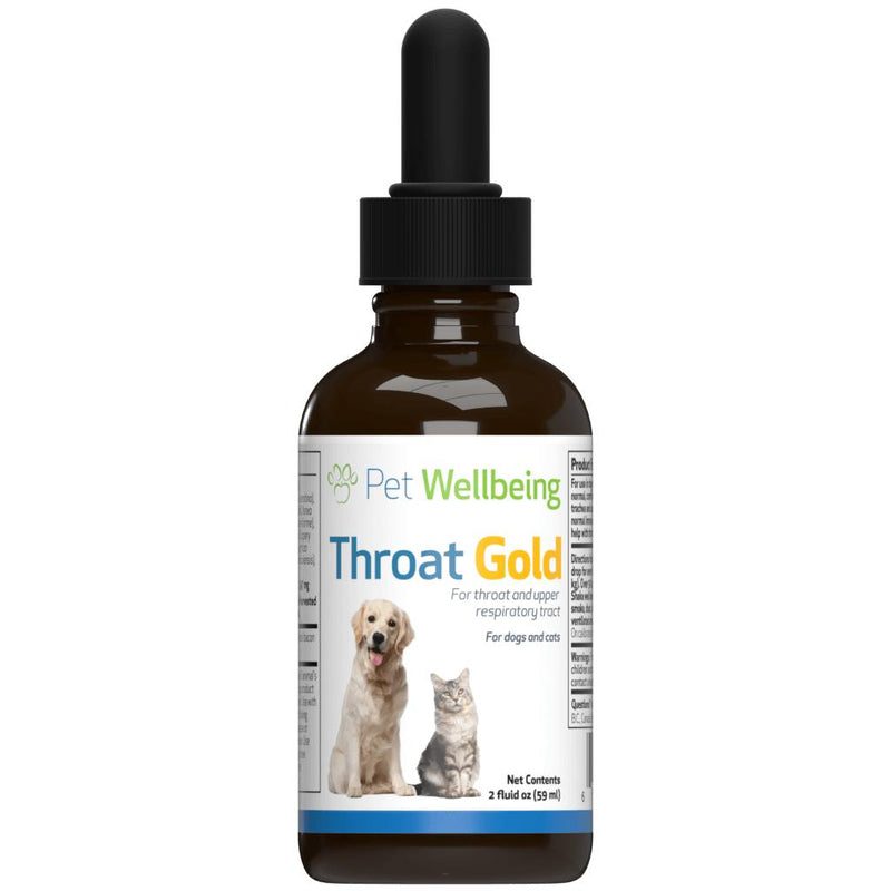 Pet Wellbeing Throat Gold - Cough & Throat Soother for Cats