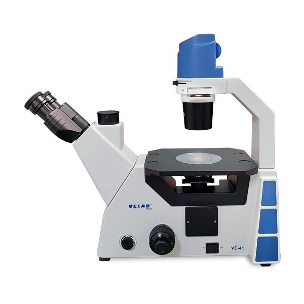 VELAB Trinocular Inverted Microscope w/ Phase Contrast Kit