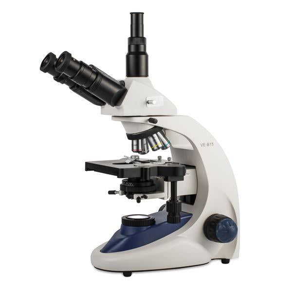 VELAB Biological Trinocular Microscope w/ Plan-Achromatic Optics and Infinity Correction