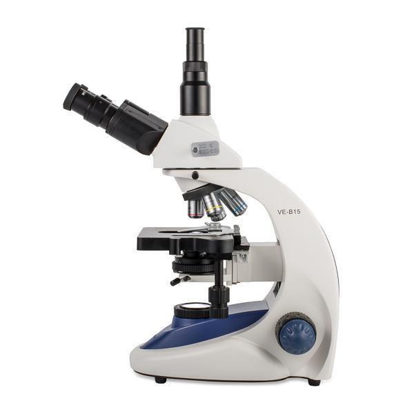 VELAB Biological Trinocular Microscope w/ Plan-Achromatic Optics and Infinity Correction