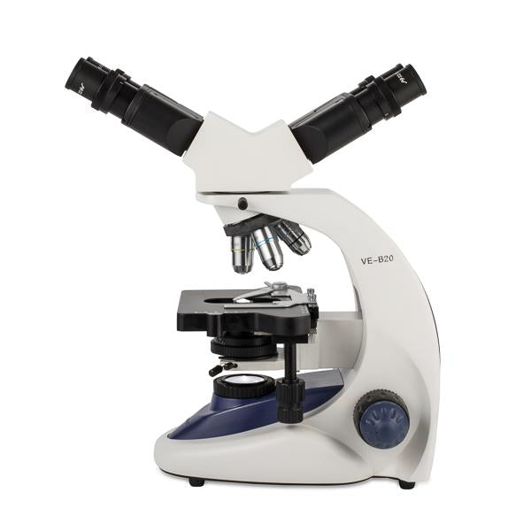VELAB Binocular Microscope w/ Double Head, Advanced Optics, LED Lighting and Quadruple Nose Piece