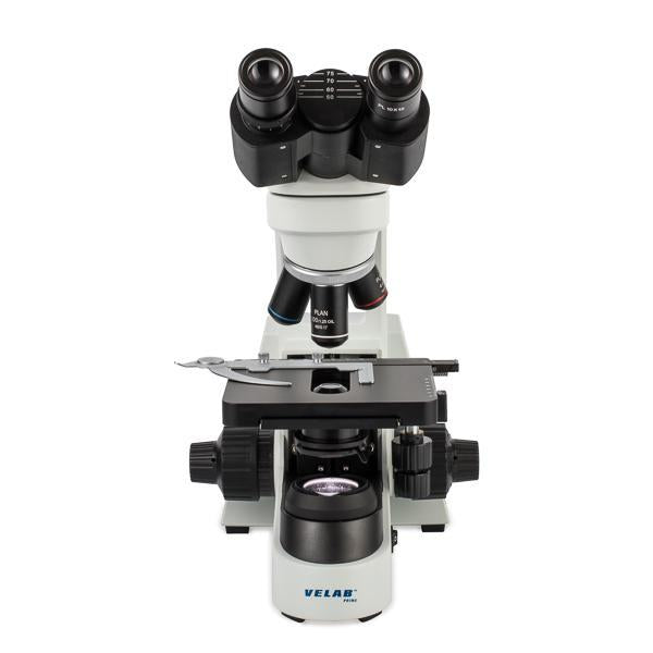 VELAB Biological Binocular Microscope w/ Plan Achromatic Objectives